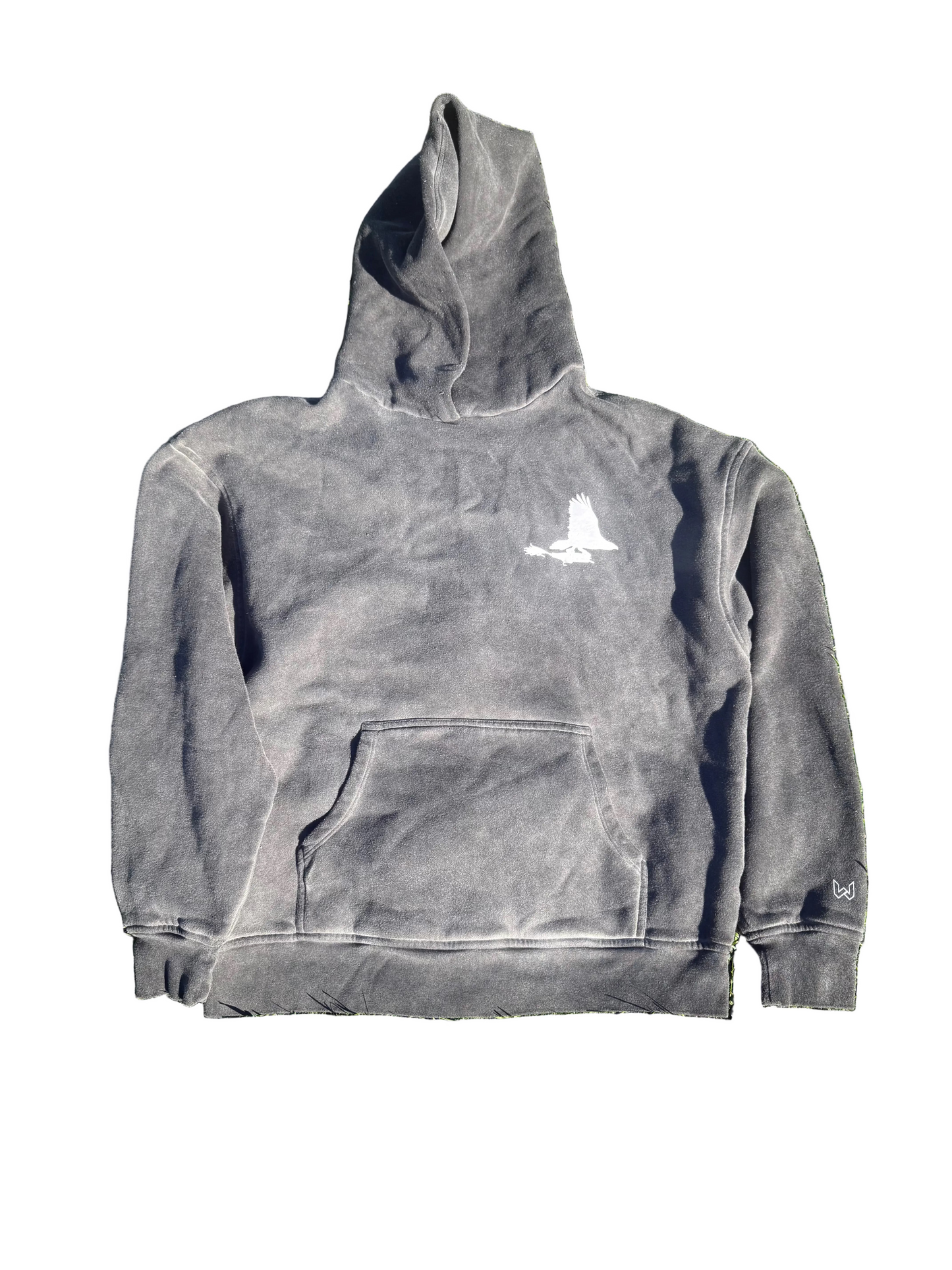 American 🇺🇸 🔌 Flag Foggy Night Gray